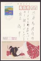 Japan Advertising Postcard, Painting, Beauty, Postally Used (jadu079) - Cartoline Postali