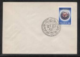 POLAND 1971 50 YEARS OF POZNAN INTERNATIONAL TRADE FAIR COMM CANCEL ON COVER GLOBE - Covers & Documents