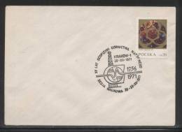 POLAND 1971 125TH ANNIV OIL INDUSTRY GEOPHYSICS COMM CANCEL ON COVER PETROLEUM  PETROCHEMICALS SCIENCE - Oil