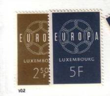 LUXEMBOURG 1959 EUROPA  Y N°567/98  NEUF   MNH** - 1959