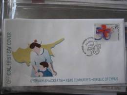 Cyprus 2000 50 Years Of Cyprus Red Cross FDC - Storia Postale