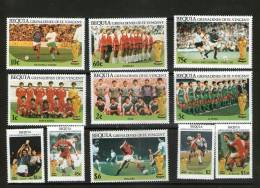 BEQUIA 1986 FOOTBALL  SC N°218/29 NEUF MNH ** - 1986 – Mexico