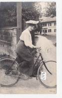 CPA -5165- Allemagne -Frau Mit Fahrrad Zu Identifizieren  (Poststempel Niederau Kreis Düren)-Envoi Gratuit - Düren