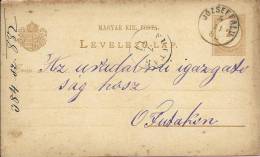 LEVELEZO-LAP, Joszeffalu - Futtak, 1882., Hungary, Carte Postale - Lettres & Documents