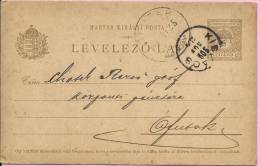 LEVELEZO-LAP, Kibza - Futtak, 1909., Hungary, Carte Postale - Brieven En Documenten