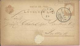 LEVELEZO-LAP, Budapest - Futtak, 1890., Hungary, Carte Postale - Storia Postale