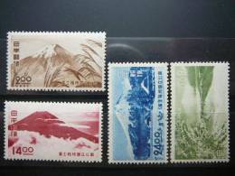 National Park Fuji-Hakone # Japan 1949 MNH #Mi. 452/5 - Unused Stamps
