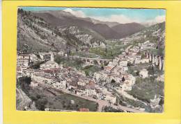 CPSM  - 06 - L´ESCARENE - En Avion Au Dessus De... Vue Générale - Le Pont Napoléon Et Le Viaduc - L'Escarène