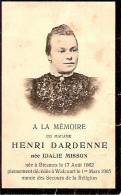 SOUVENIR MORTUAIRE IDALIE MISSON épouse HENRI DARDENNE NEE A BIESMES En 1862 DECEDEE A WALCOURT EN 1905 - Walcourt