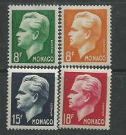 Monaco N° 365 / 68  XX  Prince Rainier III., Les 4  Valeurs Sans Charnière TB - Nuevos