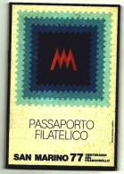 1977 - San Marino Passaporto Filatelico     8/24 - Varietà & Curiosità