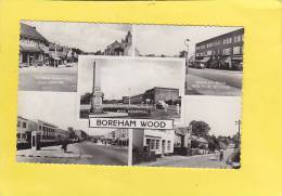 CPSM  - BOREHAM WOOD - Multivues  War Mémorial - New Shopping Center - Shenley Road And Film Studios - Green Street - Sonstige & Ohne Zuordnung