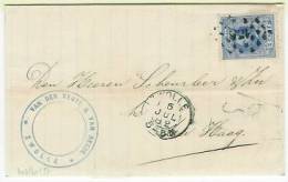 5 Cent Van ZWOLLE 5 JUL 1882 Naar DEN HAAG - Storia Postale