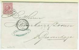10 Cent Van ROTTERDAM   20FEB 1877 Naar DEN HAAG - Cartas & Documentos