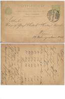 LEVELEZO-LAP - GROF CHOTEK REZSO, Nagy-Szombat / Wien, 1903., Hungary, Carte Postale - Briefe U. Dokumente