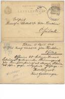 LEVELEZO-LAP - GROF RUDOLF CHOTEK, Petroez - Futak, 1913., Hungary, Carte Postale - Lettres & Documents