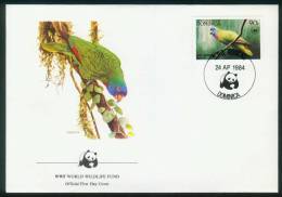 Dominica  1984  WWF - Vögel  (4 FDC  Kpl. )  Mi: 836-39 (10,00 EUR) - Dominique (1978-...)