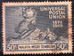 Malaya Negri Sembilan 1949 UPU 50c Used - Negri Sembilan