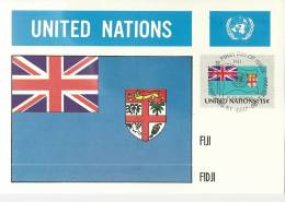 MAXIMA UN ONU NACIONES UNIDAS BANDERA FIJI FIDJI G - Other & Unclassified
