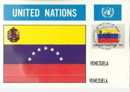 MAXIMA UN ONU NACIONES UNIDAS BANDERA VENEZUELA - Otros & Sin Clasificación