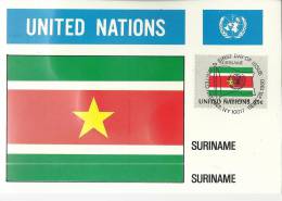 MAXIMA UN ONU NACIONES UNIDAS BANDERA SURINAM SURINAME - Other & Unclassified