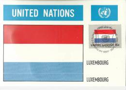 MAXIMA UN ONU NACIONES UNIDAS BANDERA LUXEMBURGO LUXEMBOURG - Otros & Sin Clasificación