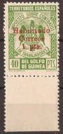 GUI259K-L3294TESO.Guinee .Guinea Española.SELLOS FISCALES PARA CORREOS.1940.(Ed 259K**).sin Charnela.RARO.MAGNIFICO - Other & Unclassified