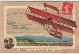 51 - Lt Féquant Et Capne Marconnet - Bétheny - Vincennes - Editeur: A La Belle Jardinière (aviation, Avion, Aéroplane) - Bétheny