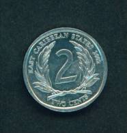 EAST CARIBBEAN STATES  -  2002  2 Cents  Circulated  As Scan - Caraibi Orientali (Stati Dei)