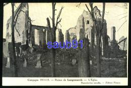 Langemarck - Ruines De Langemarck - L'Eglise -  Guerre 1914-1918 - Réf : 27703 - Langemark-Pölkapelle