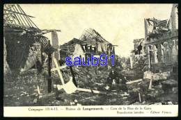 Langemarck - Ruines De Langemarck -  Coin De La Rue De La Gare  -  Guerre 1914-1918 - Animée -  Réf : 27704 - Langemark-Poelkapelle