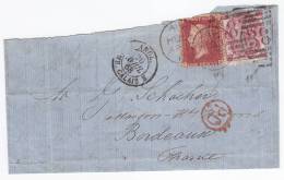 1163. Great Britain, 1868, Letter - Covers & Documents