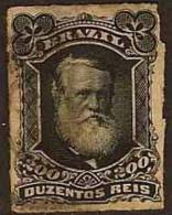 BRAZIL 1878 200r Pedro White Beard SG 62 U JD63 - Gebruikt