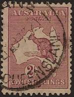 AUSTRALIA 1926 2/- Maroon Roo SG 110 U RO164 - Oblitérés