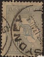 AUSTRALIA 1913 6d Ultramarine Roo SG 9 U RF17 - Used Stamps