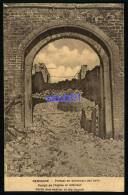 Lot De 2 CPA -Reninghe - Reninge -Guerre 1914-1918 - Ruines - Portail De L'Eglise  Et Intérieur - Kerk - Réf : 27740-42 - Lo-Reninge