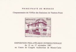 Souvenir Card  Monaco 1987  B-952 - Autres & Non Classés