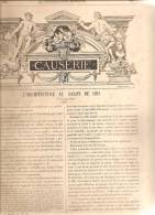 ARCHITECTURE-LA CONSTRUCTION MODERNE- PARIS-SALON DE 1891-CREDIT LYONNAIS-HOTEL AVENUE D´IENA - Zeitschriften - Vor 1900