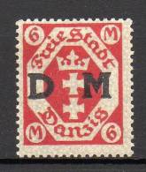 Freie Stadt Danzig - Dienstmarken - 1922 - Michel N° 26 * - Oficial