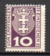 Freie Stadt Danzig - Portomarken - 1921 - Michel N° 1 * - Postage Due