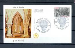 FRANCE 1981 N° 2160  FDC  ABBAYE DE VAUCELLES 19 . 9 . 1981  58 LES RUES DES VIGNES YVERT TELLIER  1.80 € - Abbazie E Monasteri