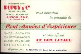 Buvard : Dupuy & Cie Angoulème 16 - Papierwaren