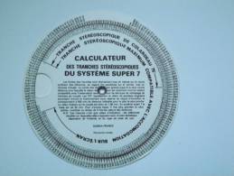 PHOTOGRAPHIE - CALCULATEUR DES TRANCHES STEREOSCOPIQUES DU SYSTEME SUPER 7 - COLARDEAU - Zubehör & Material