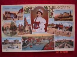 AK Heilbronn Mehrbild Coloriert 1919 - Heilbronn