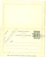 LBL12 - EP CL SEMEUSE LIGNEE 15c  DATE 529  DOUBLE SURCHARGE "TAXE REDUITE A 10c" - Kartenbriefe