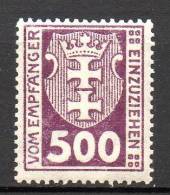 Freie Stadt Danzig - Portomarken - 1921/23 - Michel N° 12 Ou 19 * - Strafport