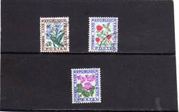 FRANCIA 1964 -1965  SEGNATASSE FIORI FLOWERS - FRANCE TAXE FLEURS DES CHAMPS OBLITERE' - 1960-.... Gebraucht