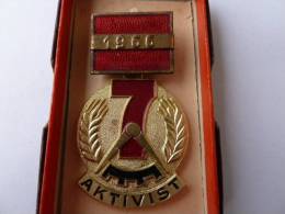 Medal, Orden, " AKTIVIST ", 1966, DDR ! - DDR