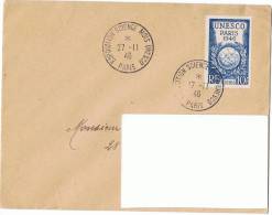 1946 - Enveloppe Lettre -  PARIS EXPOSITION SCIENCE MOIS UNESCO - Pour ELBEUF - Yvert Et Tellier N°771 - Sellos De Guerra