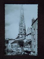 Harfleur , L ´ Eglise Saint-Martin , Le Clocher En Réflection , échaffaudage - Harfleur